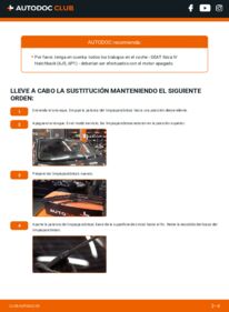 Cómo sustitución de Escobillas de Limpiaparabrisas 1.4 Seat Ibiza 6J