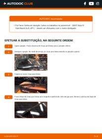 Como realizar a substituição de Escovas do Limpa Vidros 1.4 Seat Ibiza 6J