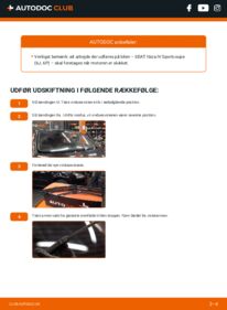 Hvordan man udfører udskiftning af: Viskerblade på 1.4 Seat Ibiza IV Sportcoupe