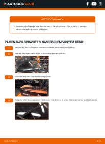 Kako izvesti menjavo: Metlica brisalnika stekel Ibiza IV ST (6J8, 6P8) 1.2 TDI