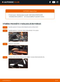 Jak provést výměnu: List stěrače Ibiza Sportcoupe Schránky/żikmá záď (6J1) 1.6 TDI