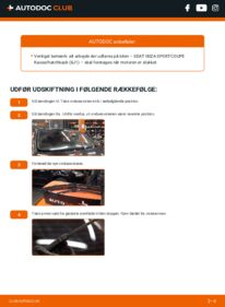 Hvordan man udfører udskiftning af: Viskerblade på 1.6 TDI SEAT IBIZA SPORTCOUPE Box Body / Hatchback (6J1)