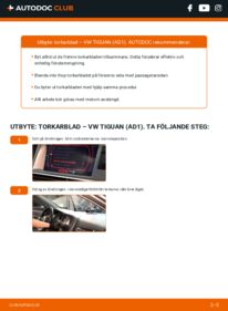 Så byter du Torkarblad på 2.0 TDI VW Tiguan 2 AD1