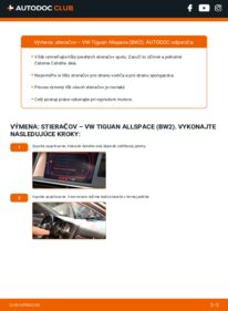 Ako vykonať výmenu: Stieracia liżta na Tiguan Allspace (BW2) 2.0 TDI 4motion
