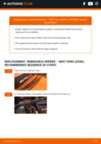DIY manual on replacing SEAT FURA Wiper Blades