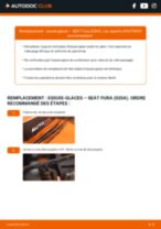 Comment changer Essuie-glaces SEAT FURA arrière et avant - Manuel pdf