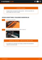 Udskiftning af Viskerblade foran og bag AUDI A6 Avant (4B5, C5): manual pdf