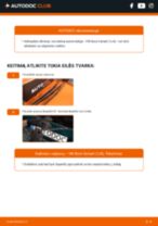 Kaip pakeisti gale ir priekyje Stiklo valytuvai VW BORA Estate (1J6) - instrukcijos internetinės