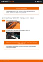 DIY CHEVROLET change Wiper blade rear and front - online manual pdf