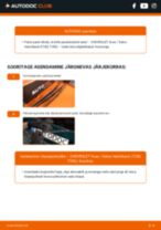 Samm-sammuline PDF-juhend CHEVROLET AVEO Hatchback (T250, T255) Pesurikumm asendamise kohta