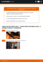 SKODA Rapid Spaceback (NH1) 2020 javítási és kezelési útmutató pdf