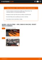 OPEL Corsa B Van (S93) instrukcijas par remontu un apkopi