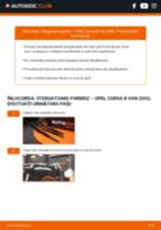 OPEL Corsa B Van (S93) carte tehnica de reparație și întreținere