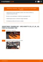 Den professionelle guide til udskiftning af Oliefilter på din Opel Kadett D 1.3 N