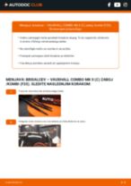 Kako zamenjati zadaj in spredaj Metlice brisalcev VAUXHALL COMBO Mk II (C) Box Body / Estate (F25) - vodič spletu
