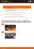 De professionele reparatiehandleiding voor Ruitenwissers-vervanging in je VAUXHALL COMBO Mk II (C) Box Body / Estate (F25) 1.3 CDTI 16V