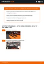 Manuell PDF för Corsa C Skåpbil (X01) 1.4 (W5L, F08) underhåll