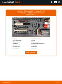 Kuinka vaihtaa Pyöränlaakerit 1.9 dT Renault 19 B/C53 -autoon