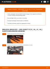 Kako izvesti menjavo: Metlica brisalnika stekel Kadett D Hatchback 1.3 S