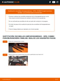 Cómo sustitución de Escobillas de Limpiaparabrisas 1.3 CDTI 16V Opel Combo C