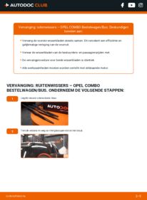 Vervanging uitvoeren: Ruitenwissers 1.3 CDTI 16V Opel Combo C