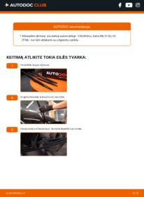 Kaip atlikti keitimą: Astra G T98 1.6 16V (F08, F48) Valytuvo gumelė