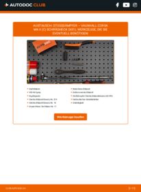 Wie der Ersatz vollführt wird: Stoßdämpfer 1.2 16V (F08, F68) Corsa C X01