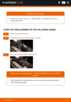 DIY DACIA change Wiper blade rear and front - online manual pdf