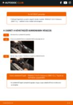 RENAULT CLIO II Box (SB0/1/2_) első és hátsó Törlőlapát cseréje: javítási kézikönyv pdf