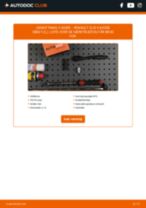 Online manual til udskiftning på egen hånd af Støddæmper fjeder på RENAULT CLIO II Box (SB0/1/2_)