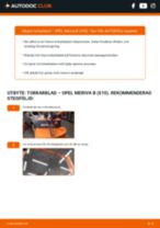 Steg-för-steg Meriva B (S10) 2012 reparationsguide