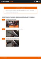 VAUXHALL ZAFIRA Tuulilasinpyyhkijät vaihto: ilmainen pdf