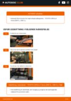 Den professionelle guide til udskiftning af Viskerblade på din Toyota Corolla Verso E12 2.0 D-4D (CDE120_)