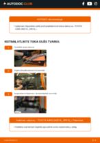 TOYOTA Auris Hatchback (E18) 2014 remonto ir priežiūros instrukcija