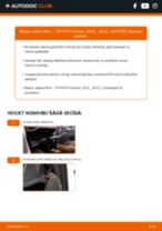 Soli-pa-solim PDF apmācība kā nomaināms TOYOTA FORTUNER Salona filtrs