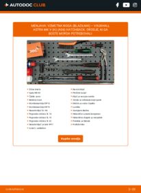 Kako izvesti menjavo: Blazilnik Astra Mk5 (H) Hatchback (A04) 1.6 (L48)