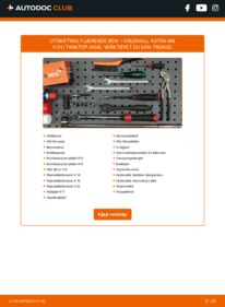 Slik bytter du Støtdemper 1.8 (L67) Astra H TwinTop