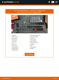 Så byter du Bromsskivor på 1.3 CDTI 16V VAUXHALL COMBO TOUR Mk II (C) (F25)