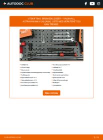 Slik bytter du Bremseklosser 1.3 CDTi VAUXHALL ASTRAVAN Mk V (H)