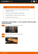 DIY-manual for utskifting av Vindusviskere i VW 411/412 1975