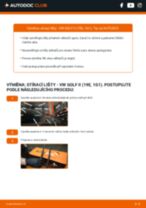 Výměna List stěrače na VW GOLF II (19E, 1G1) - tipy a triky