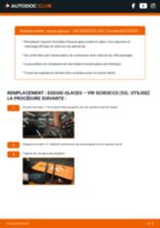 Comment changer Balai d'essuie-glace VW SCIROCCO - manuel en ligne