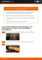 La guía profesional para realizar la sustitución de Escobillas de Limpiaparabrisas en tu VW T2 Transporter 1.6