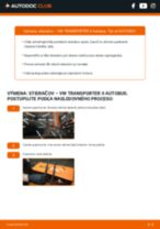 Podrobný PDF tutorial k výmene VW TRANSPORTER II Bus Stieracia liżta