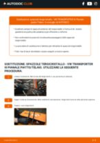Come cambiare Spazzole tergicristallo anteriore e posteriore VW T3 Furgonato - manuale online