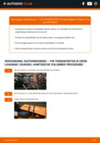 Hoe Achterruitwisser achter en vóór vervangen VW TRANSPORTER III Platform/Chassis - handleiding online