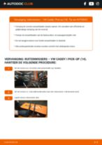 De professionele handleidingen voor Transmissie Olie en Versnellingsbakolie-vervanging in je VW Caddy Pick-up 1.6 D