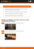 Profesjonalny poradnik wymiany produktu Klocki Hamulcowe w Twoim samochodzie VW Caddy Pick-up 1.8