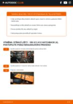 Jak vyměnit přední a zadní List stěrače VW 411,412 - manuály online