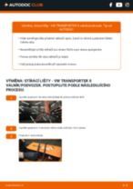 VW TRANSPORTER II Platform/Chassis výměna List stěrače zadní a přední: návody pdf